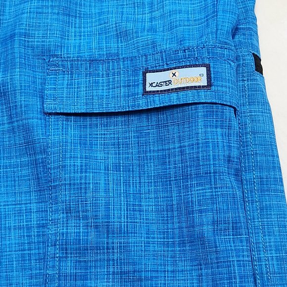NEW XCaster Outdoor Turquoise Blue Lightweight Bermuda Shorts Size XL - Picture 7 of 15